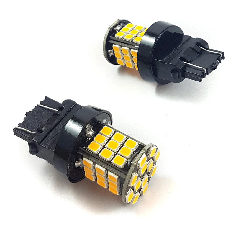 Lampara 3157 Led Ambar Doble Canbus x2 Un