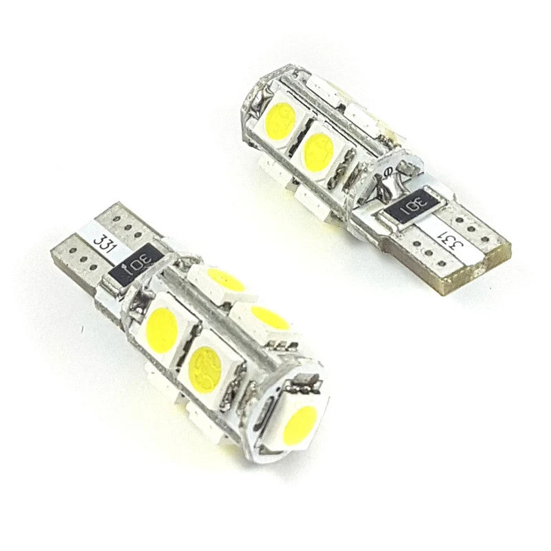 Lampara T10 9 Led Blanca 5050 Canbus x2 Un