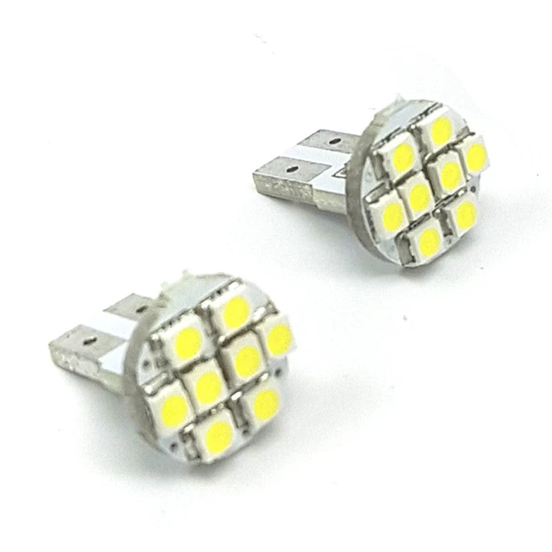 Lampara T10 8 Led Blanca 3528 Frontal x2 Un