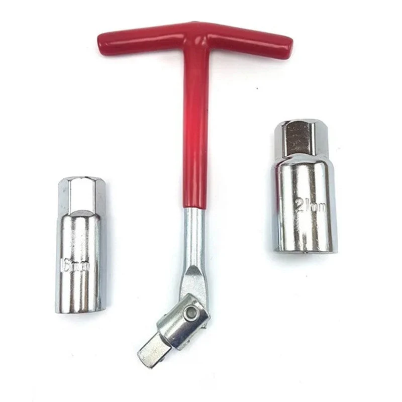 Llave Bujia Articulada Universal 2 Dados 16 + 21 Mm