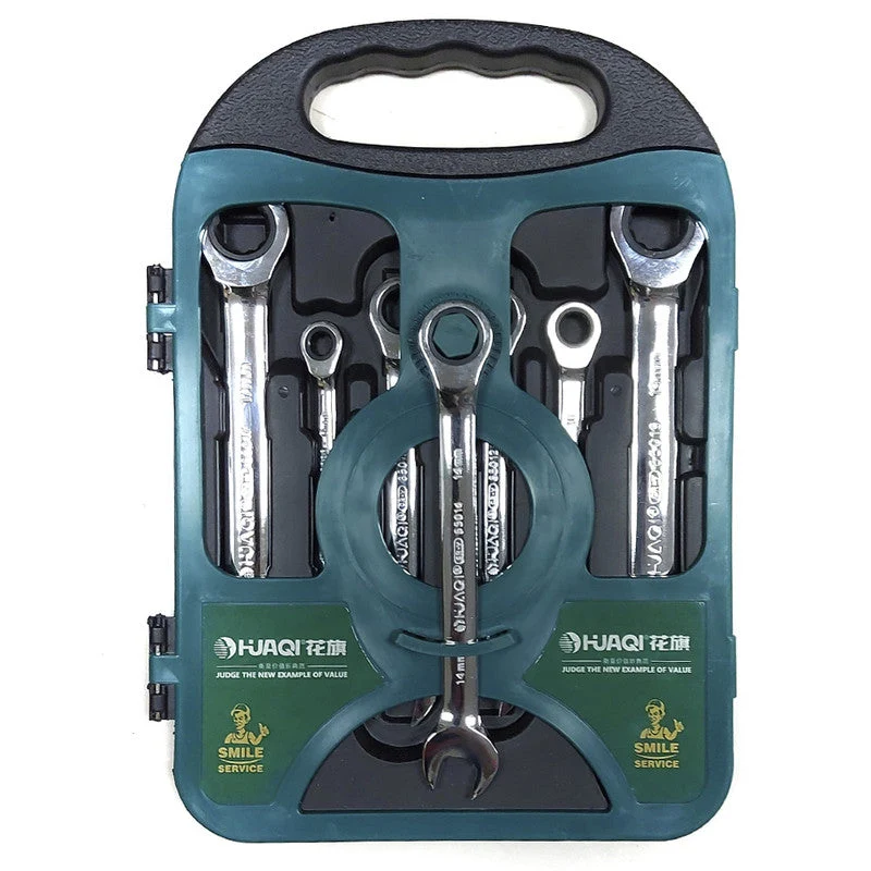 Kit 7 Llaves Combinadas Con Cricket 8-19 Mm