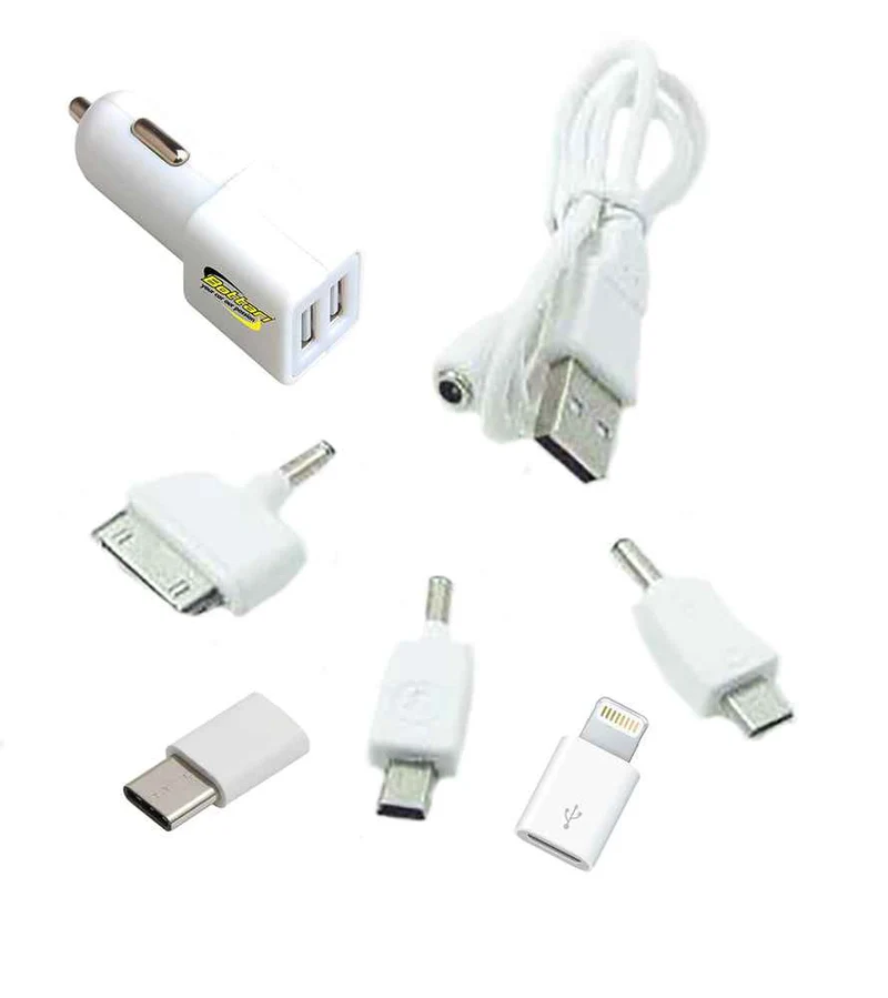 CARGADOR TELEFONO 5 ADAPTADORES 12V
