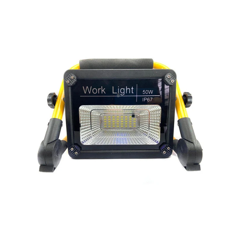 Luz Led Faro Camping Recargable 12V 220V Con Base