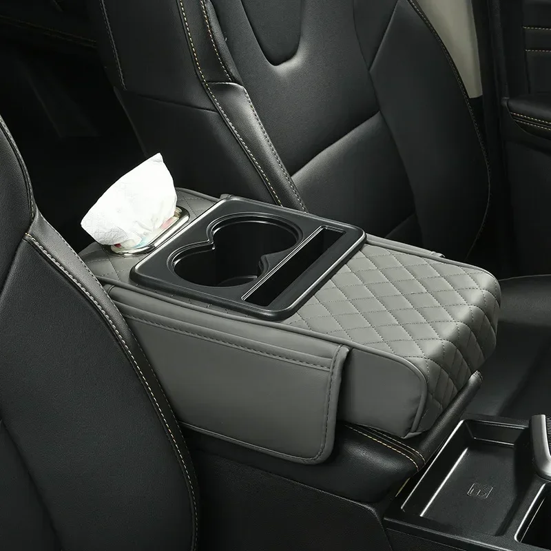 Console Craft Multi-Pocket Car Armrest Pad