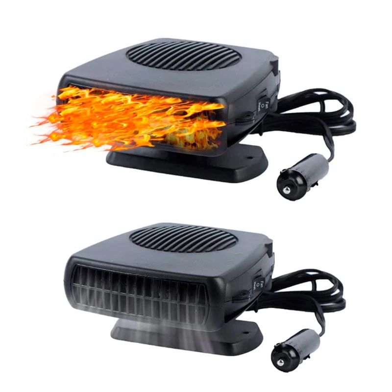 Caloventilador desempañador portátil 12V para auto