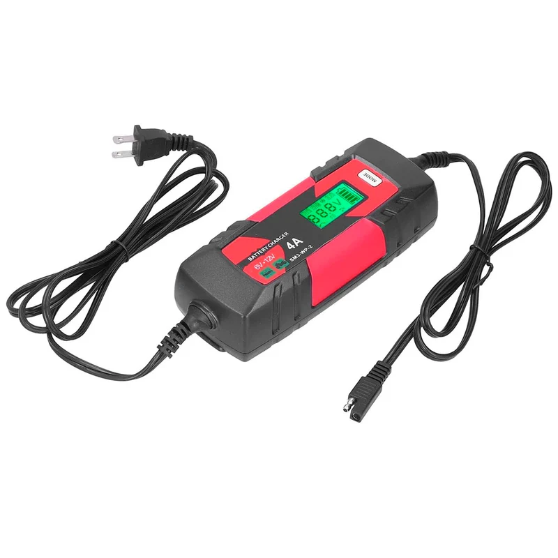 Cargador Inteligente Batería Auto 12V 4A AGM GEL
