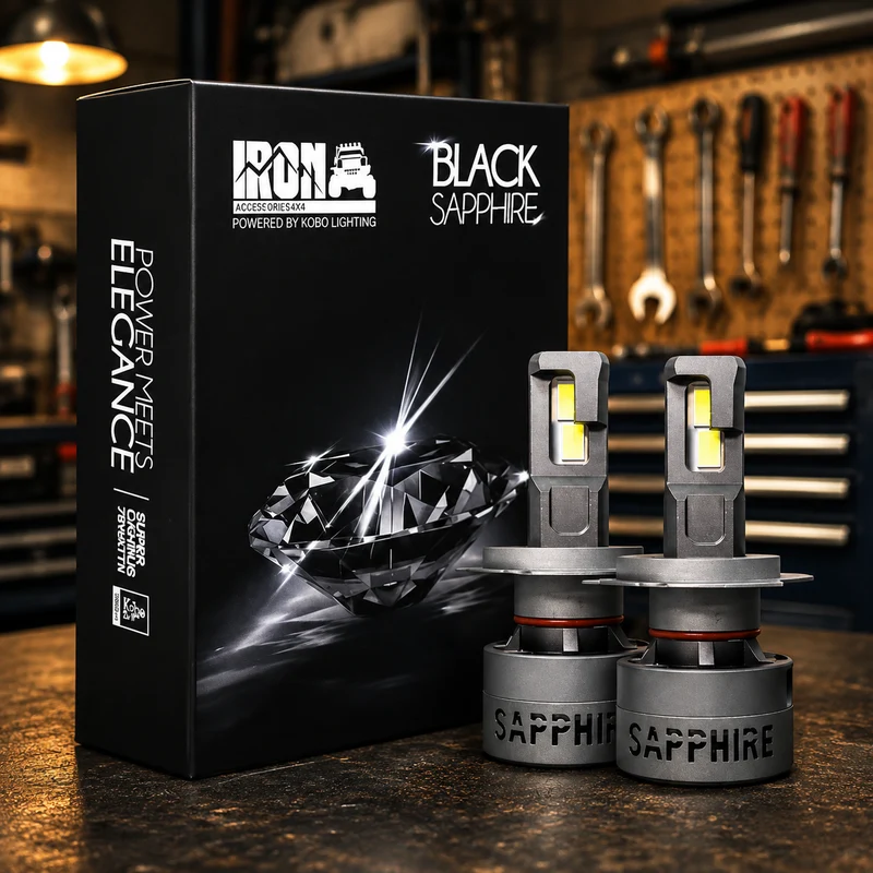 Kit Lámparas LED 150W (75W) 12/24V H1 Super Canbus IR100 Black Saphire