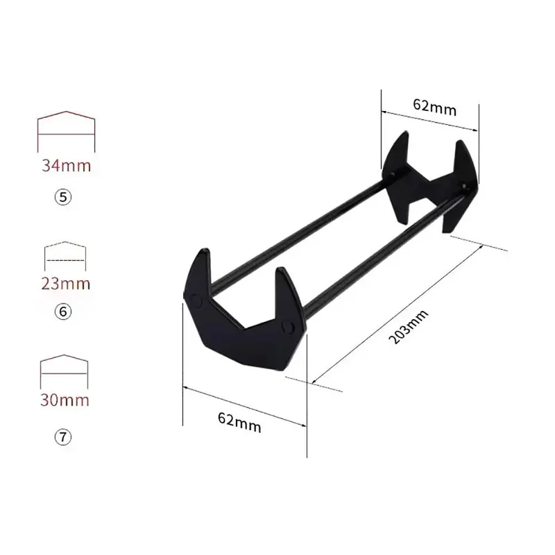 Dual-Headed Easy Repair Faucet Wrench