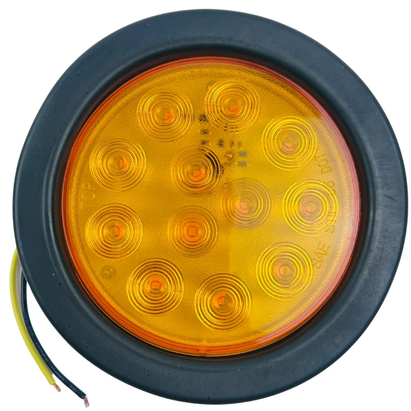 Faro Trasero Camión LED Redondo 105mm Ámbar