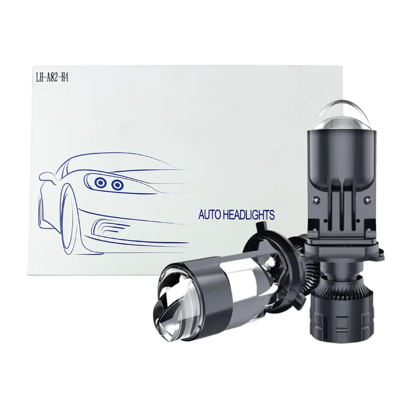 Kit Lámparas LED 80W (40W) 12/24V H4 H7 con Lupa Proyector
