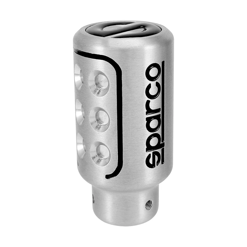 Pomo Bocha de Cambios Sparco Racing Aluminio Plateado