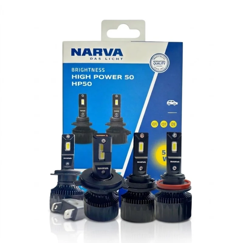 Kit Lámparas LED Narva High Power HP50 6500K H4 H7 H11 HB3/4
