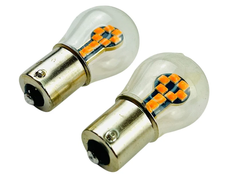 Lámpara LED BAU15S PY21W Ámbar Canbus Intermitente 12-24V