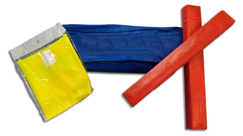 Kit emergencia Nylon (2 triangulos + 1 chaleco)