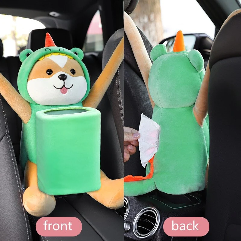 Cute Cartoon Animals Car Tissue Box