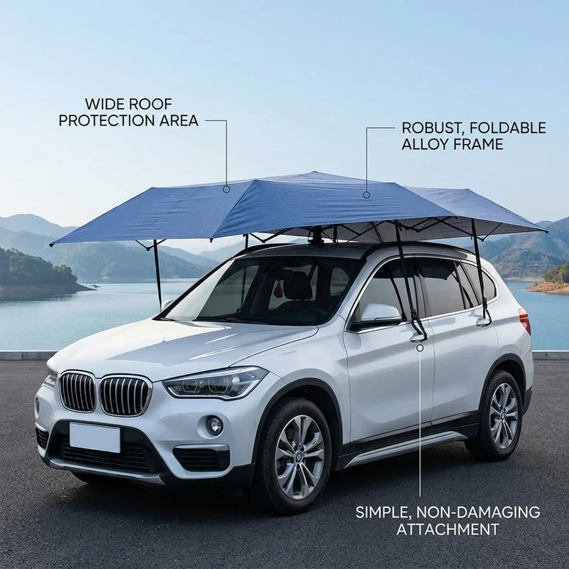 Automatic Folding Car Roof Cover Umbrella Tent